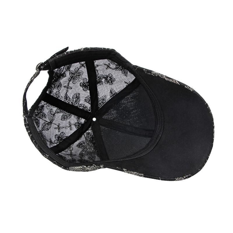 Gorra de béisbol con flores de encaje de verano, gorra transpirable para deportes al aire libre, gorra para el sol para mujeres y hombres, gorra ajustable con cierre trasero, gorras de golf y pesca