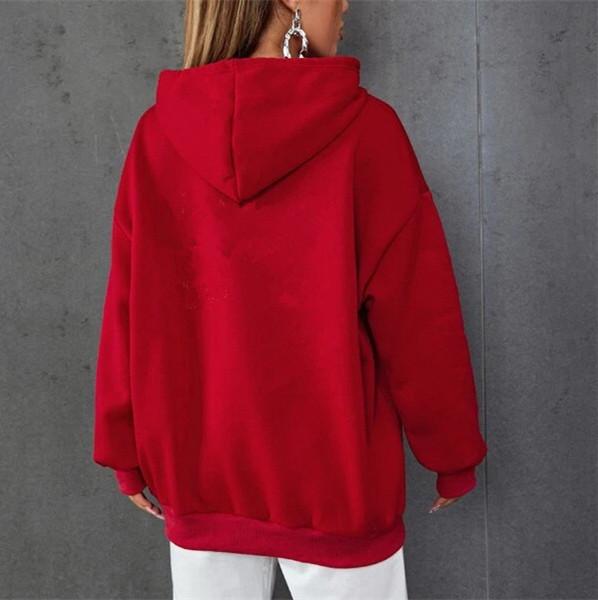 Unisex Solid Color Loose Hooded Sweatshirt for Autumn/Winter 2023