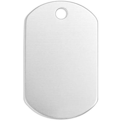 Aluminum Label - ImpressArt - 3 X 2 Cm - 13 Pieces - Silver Color - Unisex