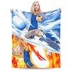 Anime Axel Blaze Inazuma Eleven Blanket Fleece All Season  Portable Super Warm Throw Blanket for Home Couch Plush Thin Quilt