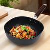 Refined Iron Stir Fry Pot Wood Handle Nonstick Pan Cookware Square Frying Pan  Chef