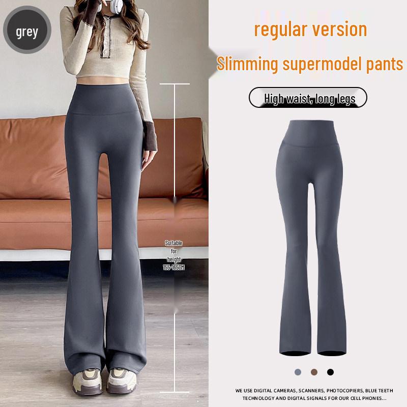 

2026 Spring/Autumn High-Waisted Women s Slimming Wide-Leg Flare Yoga Pants L 105-120 jin