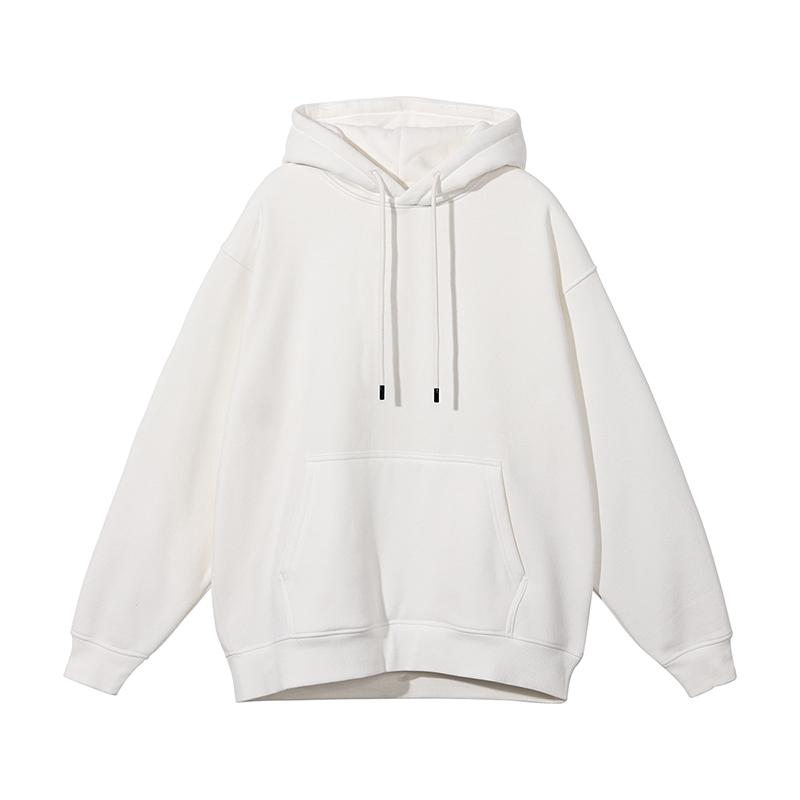 Unisex Pullover Women Men Couple Hoodie Autumn Winter Cotton Sweatshirt Solid Color Drawstring Pocket Loose Streetwear Casual Warm Pullover Top