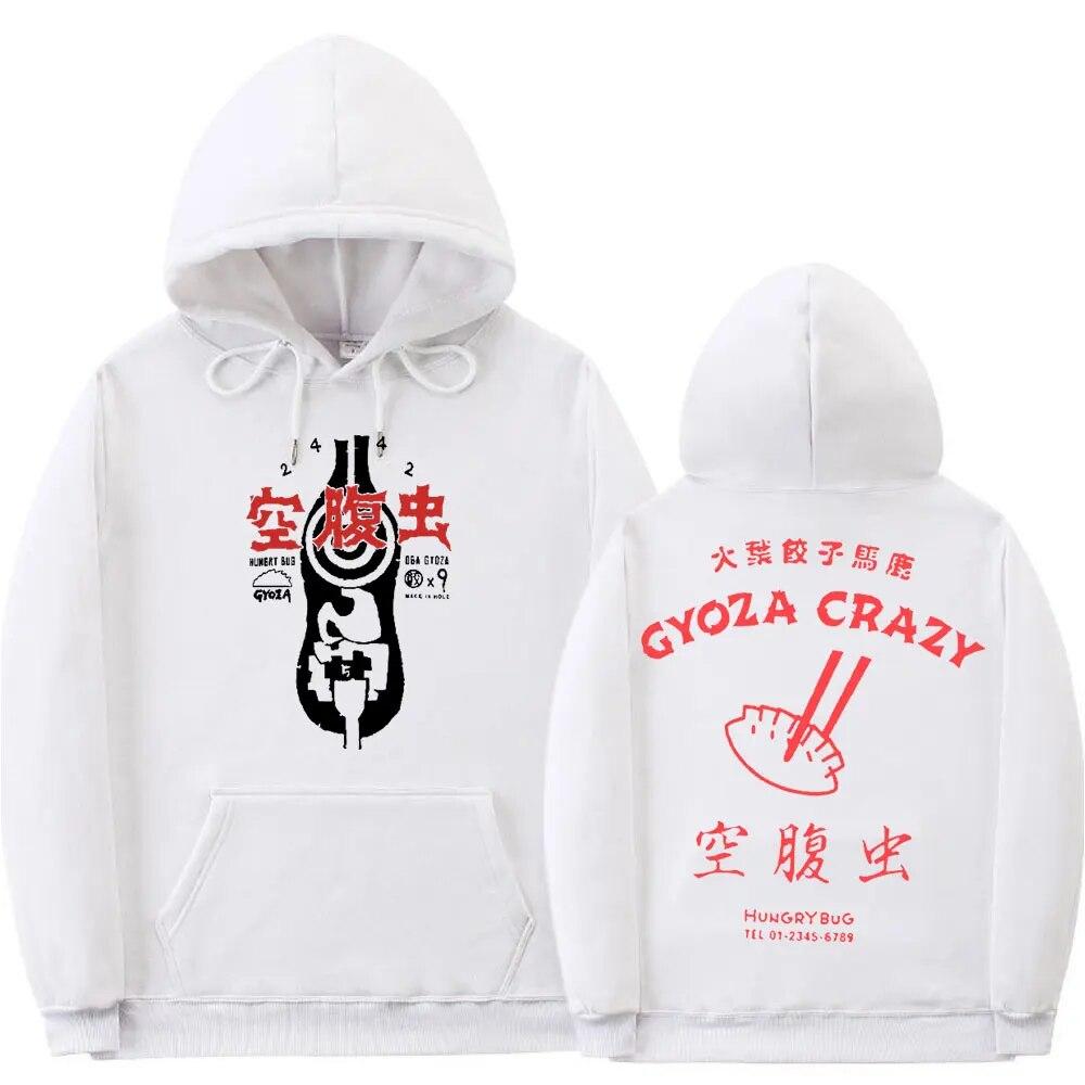 Japanischer Anime Dorohedoro Gyoza Crazy Hero Kapuzenpullover mit beidseitigem Druck, Unisex, Damenmode, übergroße Kapuzenpullover, Sweatshirt im Unisexga-Stil