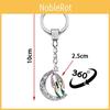 Colorful Tree Of Life Keychain Pendant Double-sided Rotating Moon Charm