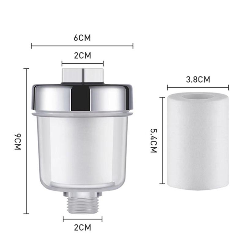 Bath Filter Transparent Bathroom Filtration System Water Outlet Purifier Kits Shower Household Filter PP Cotton High Density