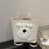 Canvas Bag Large Capacity Autumn And Winter College Students Class Commuter Bag Fashion Versatile Tote Bag Backpack