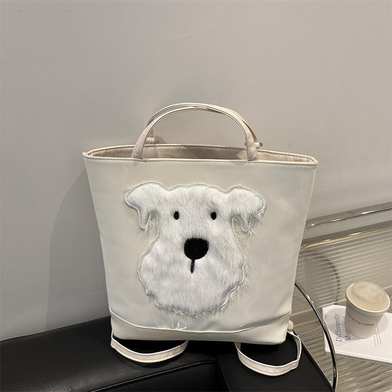 

Плечова тканинна сумка тоут жіноча лінивий вітер велика місткість мила дозвілля естетика особистість літературна сумка через плече для поїздок на роботу білий