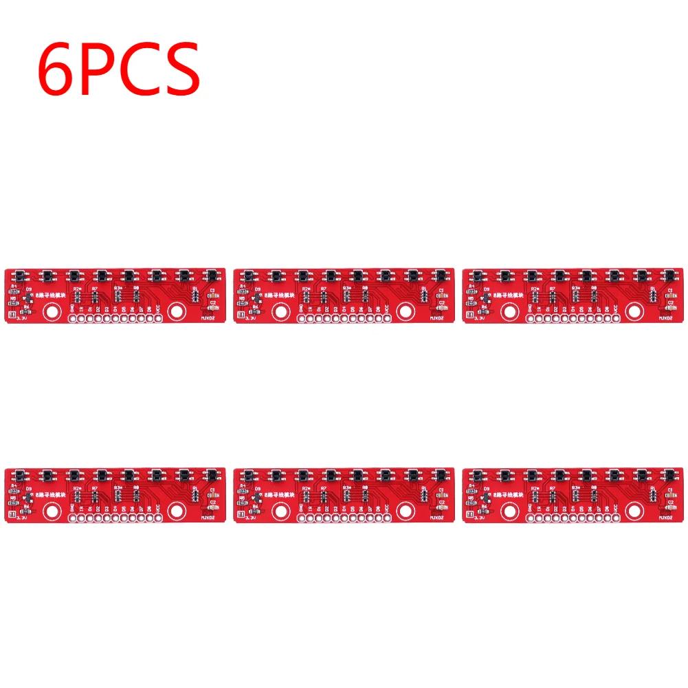 10-1PCS 3.3V-5V Line Follower Infrared Detection Sensor 8 Channel 8Bit Detector Hunt Board PCB Infrared Detection Module Board