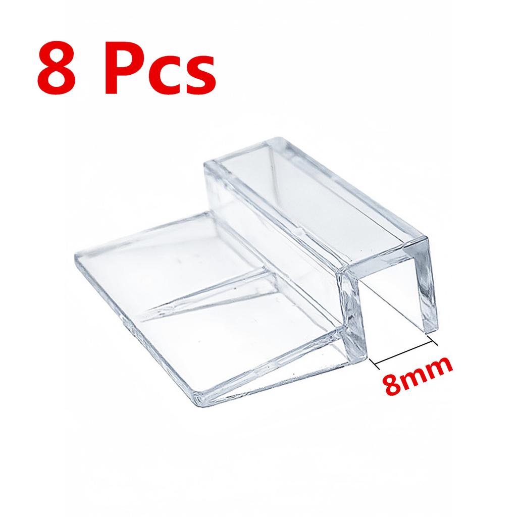 5/6/8/10/12mm Aquarium Acrylic Clips Glass Cover Support Holders Transparent Fish Tank Cover Plate Bracket Aquarium Accessories
