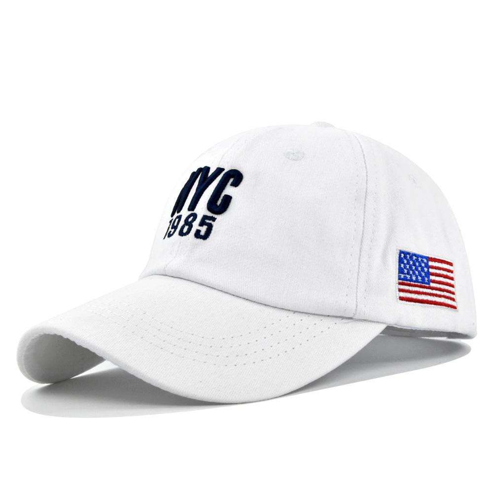

Hat Duck Tongue Nyc Three Dimensional Letter Embroidered Baseball Hat Sunshade білий