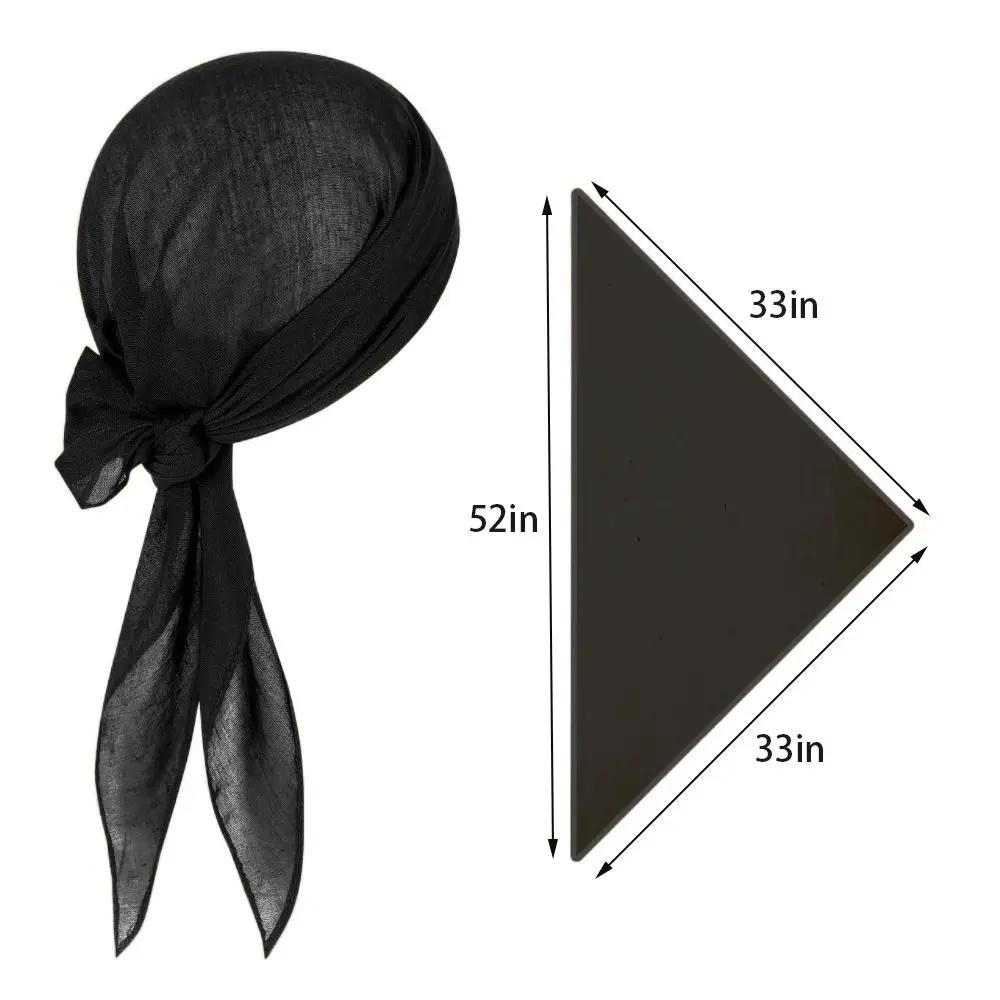 2Pcs/set Funny Captain Jack Sparrow Halloween Festival Costume Hip-hop Versatile Pirate Captain Turban Party Cosplay Props