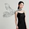 New 100% Mulberry Silk Lightweight Chiffon Fashionable High-end Drift Ribbon Women's Versatile Silk Scarf