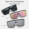 Large Frame European American Fashion Trend Sunglasses - Punk Style, Unisex Driving Sun Protection