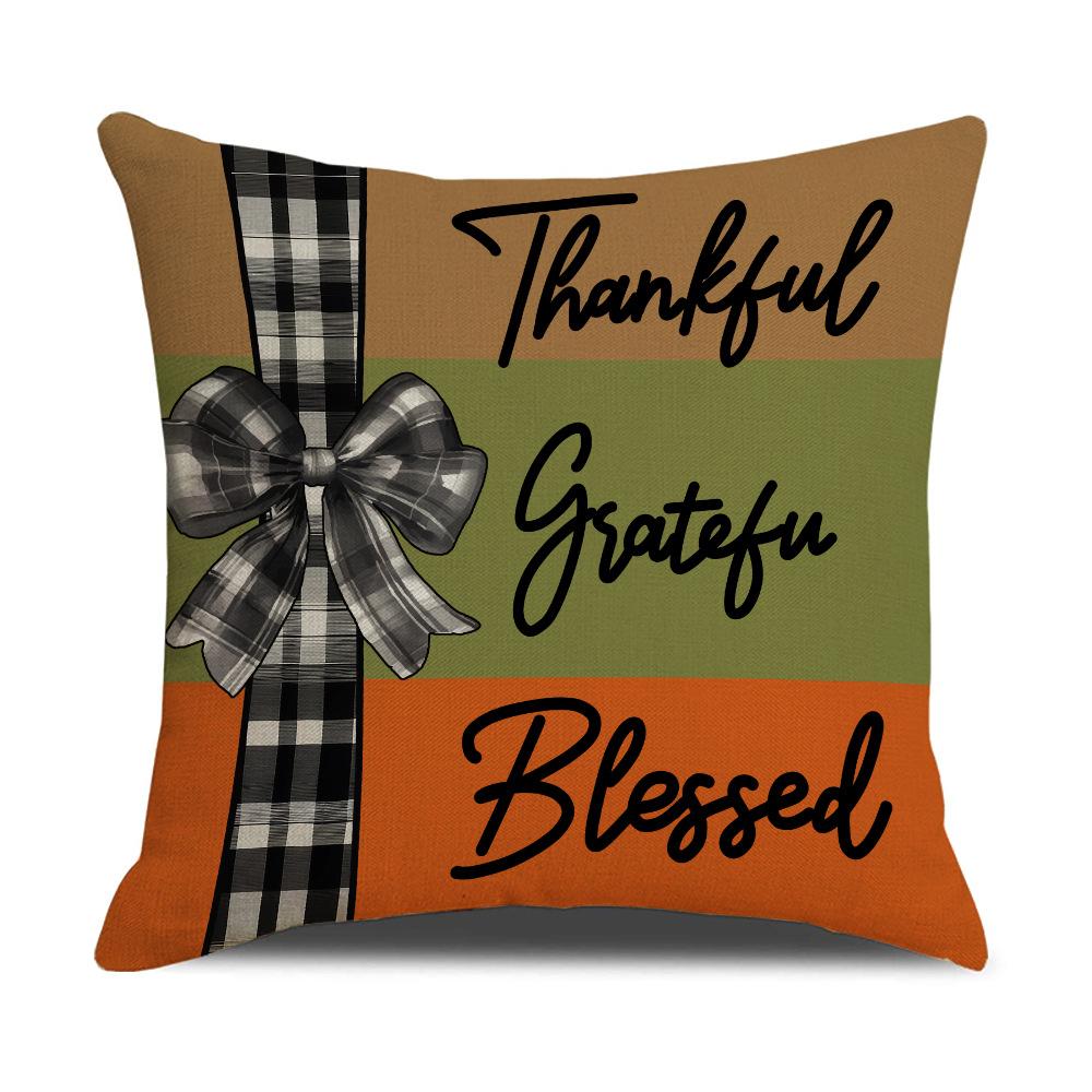 Autumn Pumpkin Print Pillow Case New Living Room Seat Cushion Farm Decorative Sofa Pillow