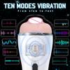 Vagina Anus Masturbator, Auto Saugen Stöhnen Vibration Masturbationsbecher, Orgasmus Sexmaschine Echte Muschi Erwachsenen Sexspielzeug für Männer