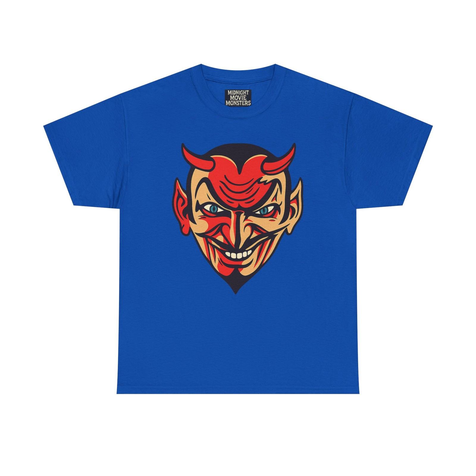 

The Devil Grinning T-Shirt Unisex Tee Halloween Shirt Funny Costume Top Satan M
