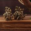 Vintage Brass Snail Small Ornaments Tea Pet Ceremony Solid Copper Simulation Animal Figurines Miniatures Home Decorations