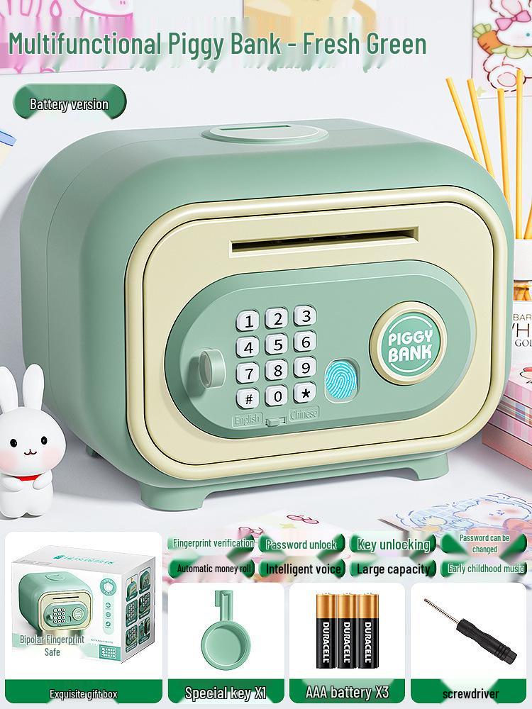 Smart Fingerprint Piggy Bank: Unlock with a Touch - Perfect Birthday Gift for Kids
