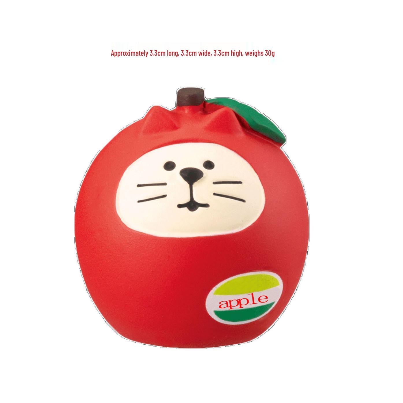 

ZAKKA Autumn Harvest Cat Ornament - Japanese Style Persimmon Bonsai Resin Decoration
