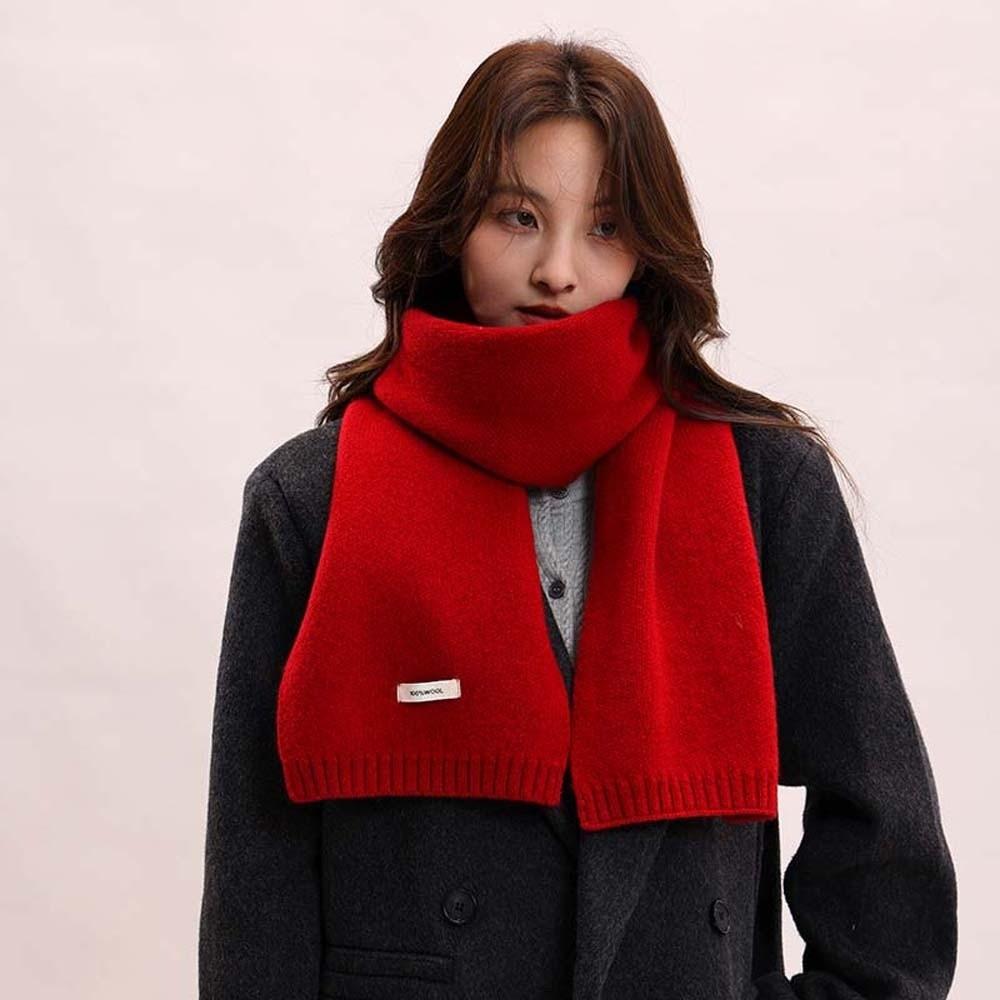 Soft Long Thickened Neckscarf Cold-proof Winter Warmer Scarf Large Knitting Wool Scarf  Autumn
