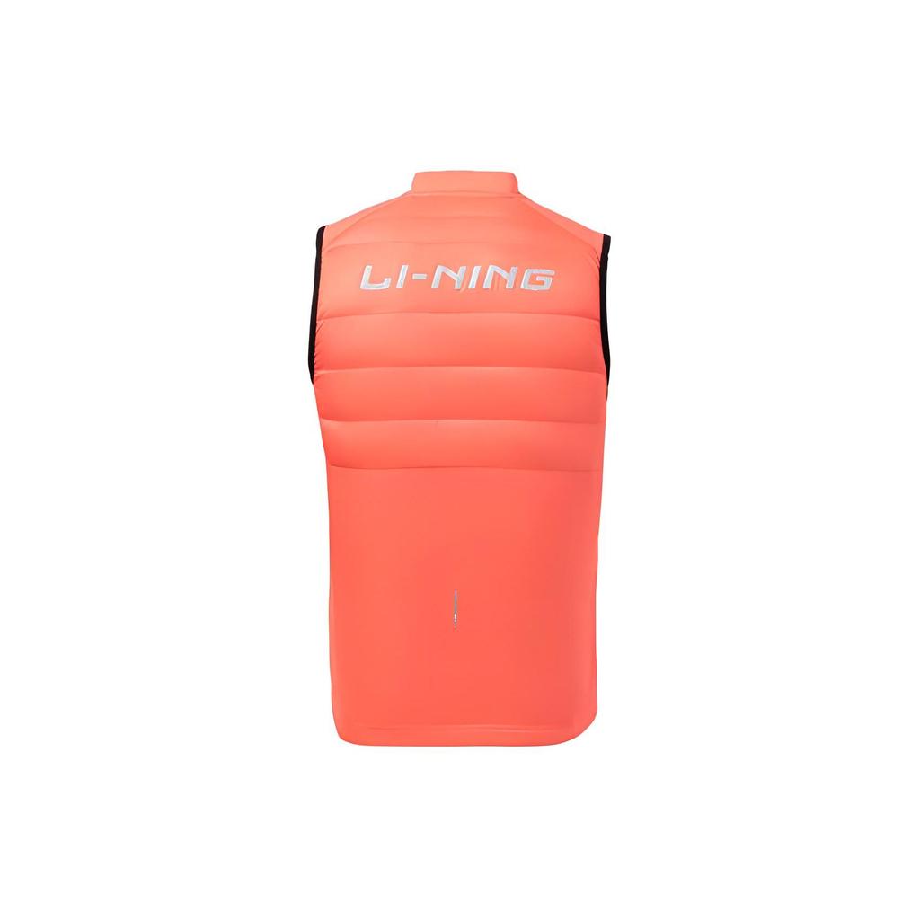 Li Ning Laufserie Reflektierendes Logo Print Daunenweste Herren Westen Fluoreszierend-Orange AYMR059-4