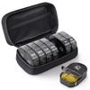 Pill Organizer 2 Times a Day Canvas Bag Pill Case Portable Weekly Large AM/PM Pill Box 7 Day Store Medication Vitamin Fish Oil