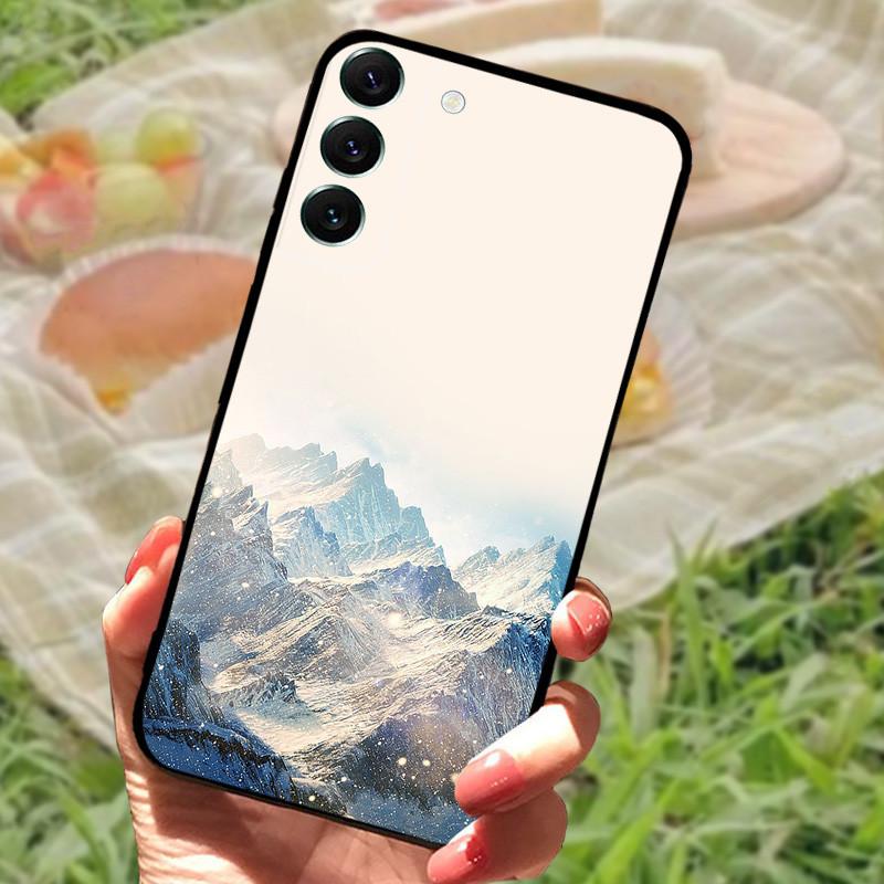 Case For Samsung Galaxy S22 Ultra Coque S22 Plus Full Protective Silicone Cartoon Painted Fundas Cover For Samsung S 22 Fundas