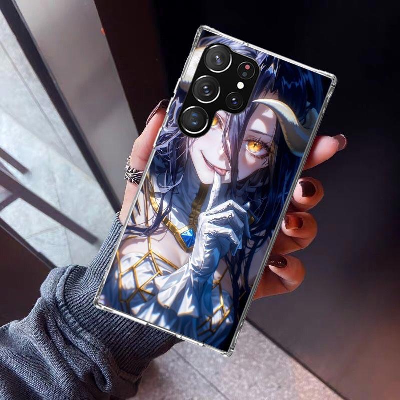 Albedo Overlord Anime Phone Case for Samsung Galaxy S26 S25 Edge S24 S23 Ultra S22 Plus S21 FE S20 + Soft Cover Print Fundas Gal