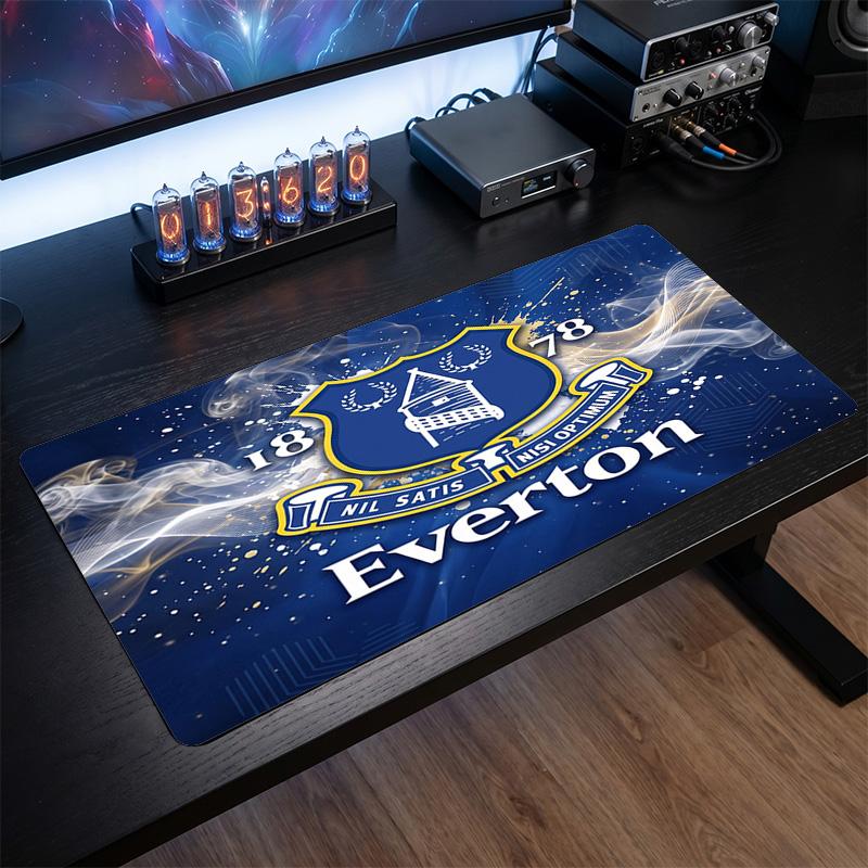 Everton Fußball Druck Großes Mauspadd, Rutschfeste Erweiterte Gaming Schreibtischmatte für Büro Zuhause