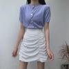 2025 Letní dámská plisovaná mini sukně - Trendy jednobarevná hot girl styl