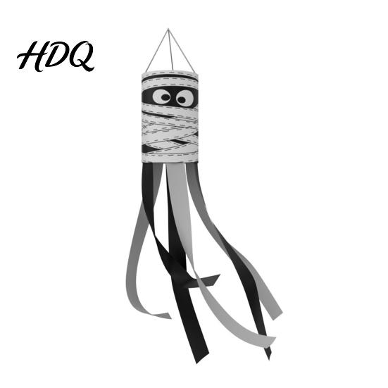 Festive Halloween Banner 39 Inch Windsock Flag Cartoon Ghost Flag Windsock Waterproof Hanging Door Decoration Ornament
