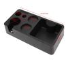Coffee Tamping Station Matte Black ABS Multifunctional Tamper Stand Stable Structure Easy Cleaning for Home Barista Coffee Tool