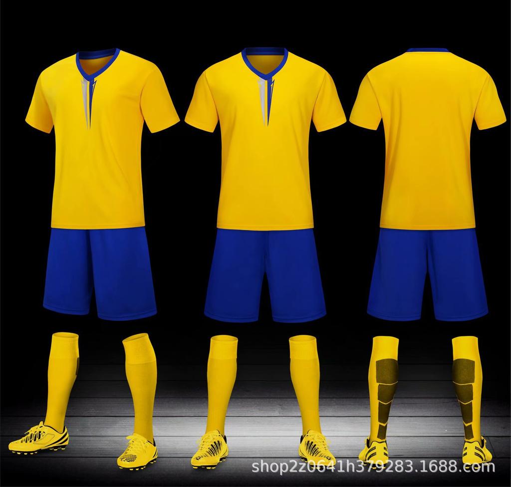 22 Football Jersey Set Men'S Printed Adult Children'S Jersey Print Number Short-Sleeved Football Training Jersey