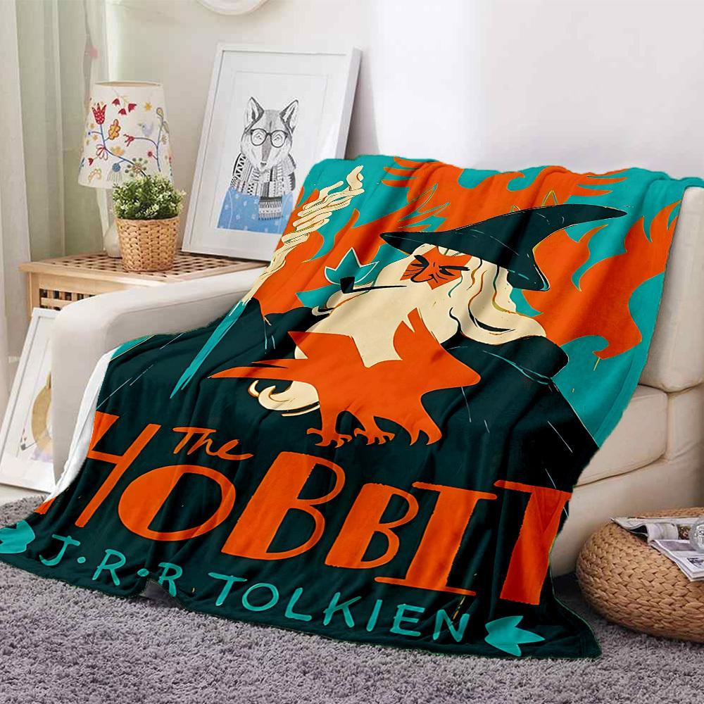 1pc The Hobbit Blanket Lightweight Flannel Throw For Sofa, Bed, Travel, Livingroom, Office, Couch, Chair, And Bed