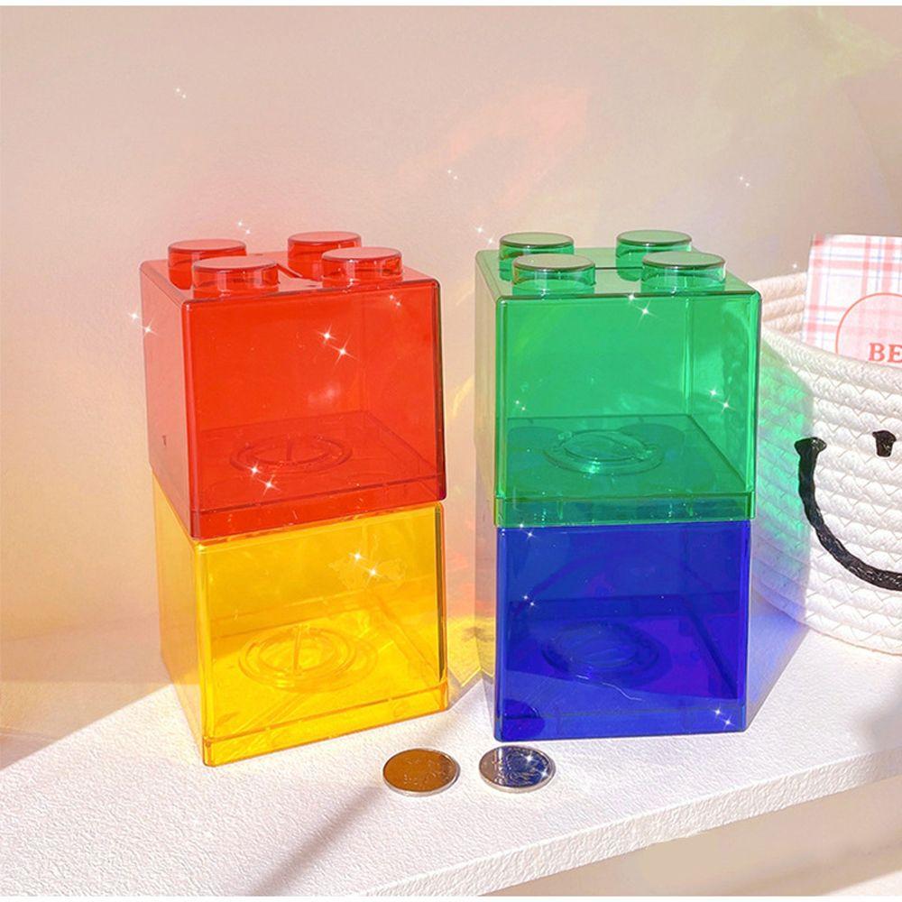 Toy Gift Home Decor Cash Piggy Bank Coin Bank Building Block Coin Box Money Saving Box Storage Box