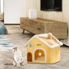 Cat House Activity Center Small Pet Shelter Washable Thickened Cushion Playing Hut Winter Cave