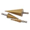 Di Chuang Straight Flute Hex Shank Step Drill Bit, 4-32mm Hole Expander Opener