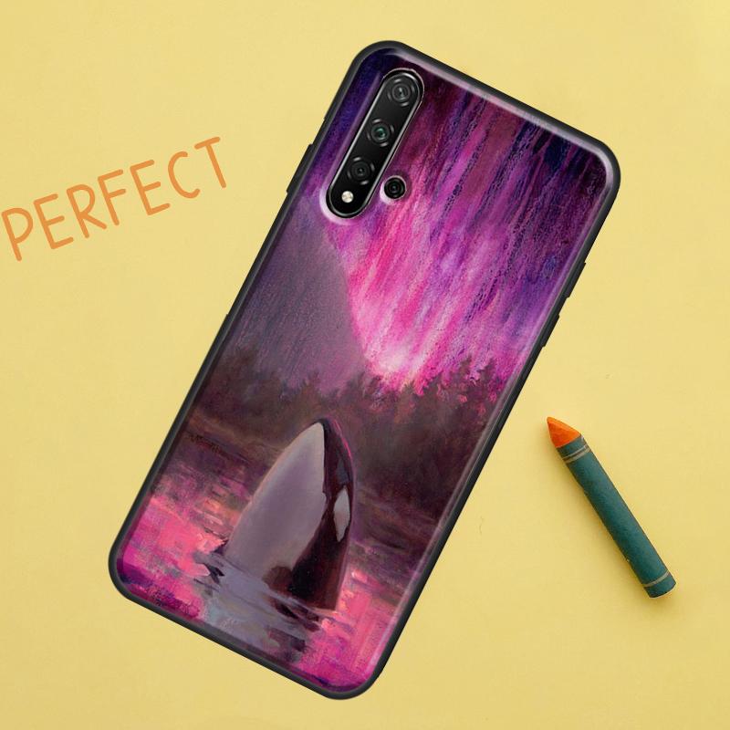 Killer Whale Orca For Huawei Nova Y91 Y70 Y72 Y73 Y60 Y90 Y61 8i 7i 11i 12i 12s 9 10 SE P20 P30 P40 Lite Case