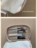 Double-Layer Cloud Makeup Bag for Women: Large-Capacity, Portable Travel PU Toiletry & Cosmetics Organizer