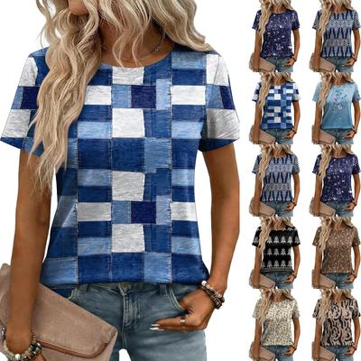 Women's Loose-Fit Fashionable Casual Printed T-Shirt