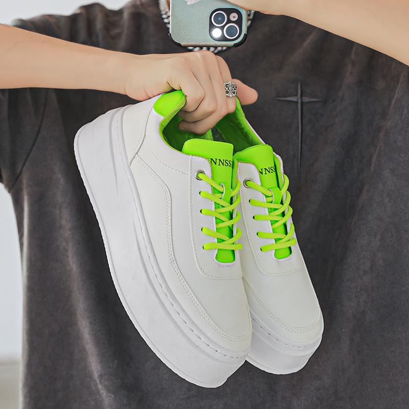 Height Increasing White Sneakers Man Fashion Design Men's Casual Sneakers Platform Skateboard Shoes For Men zapatillas de hombre