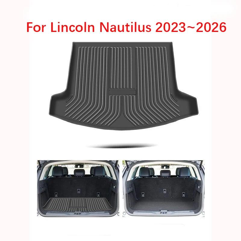 Car Rear Trunk Mats For Lincoln Nautilus 2021-2026 CDX707 U540 TPE Carpet Storage Pad Waterproof Tray Cushions Mats Accessories