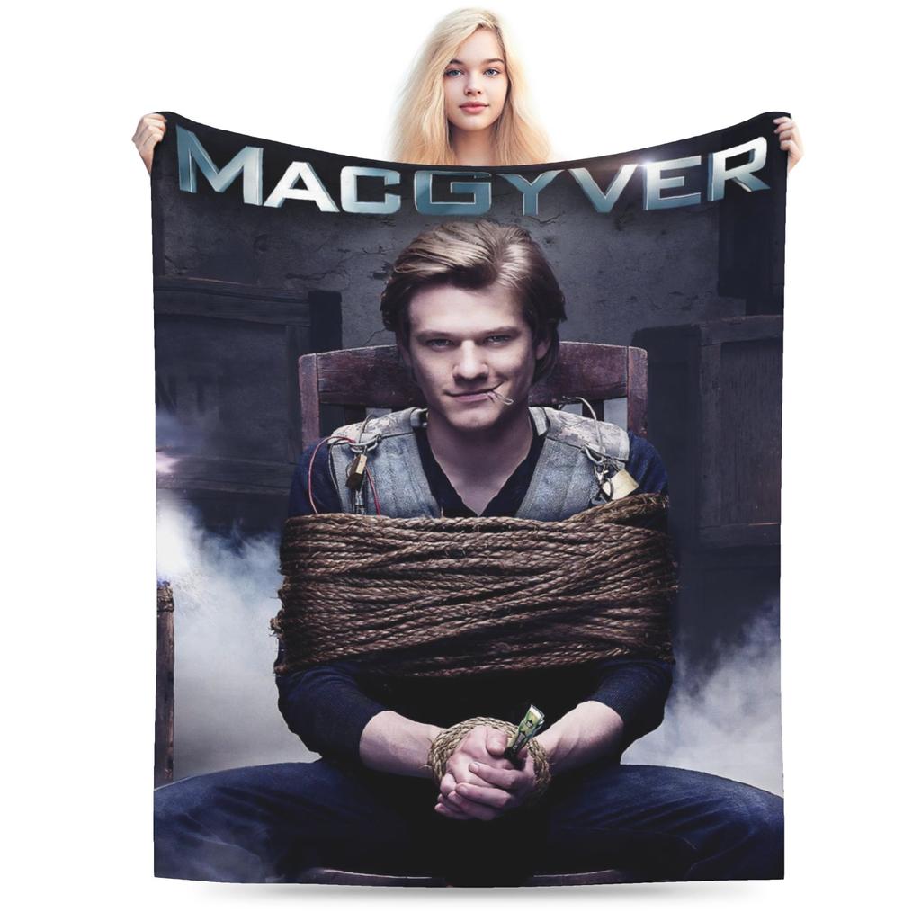 MacGyver TV Series Blankets Quality Warm Throw Blanket Winter Kids Adult Couch Chair Novelty Bedspread