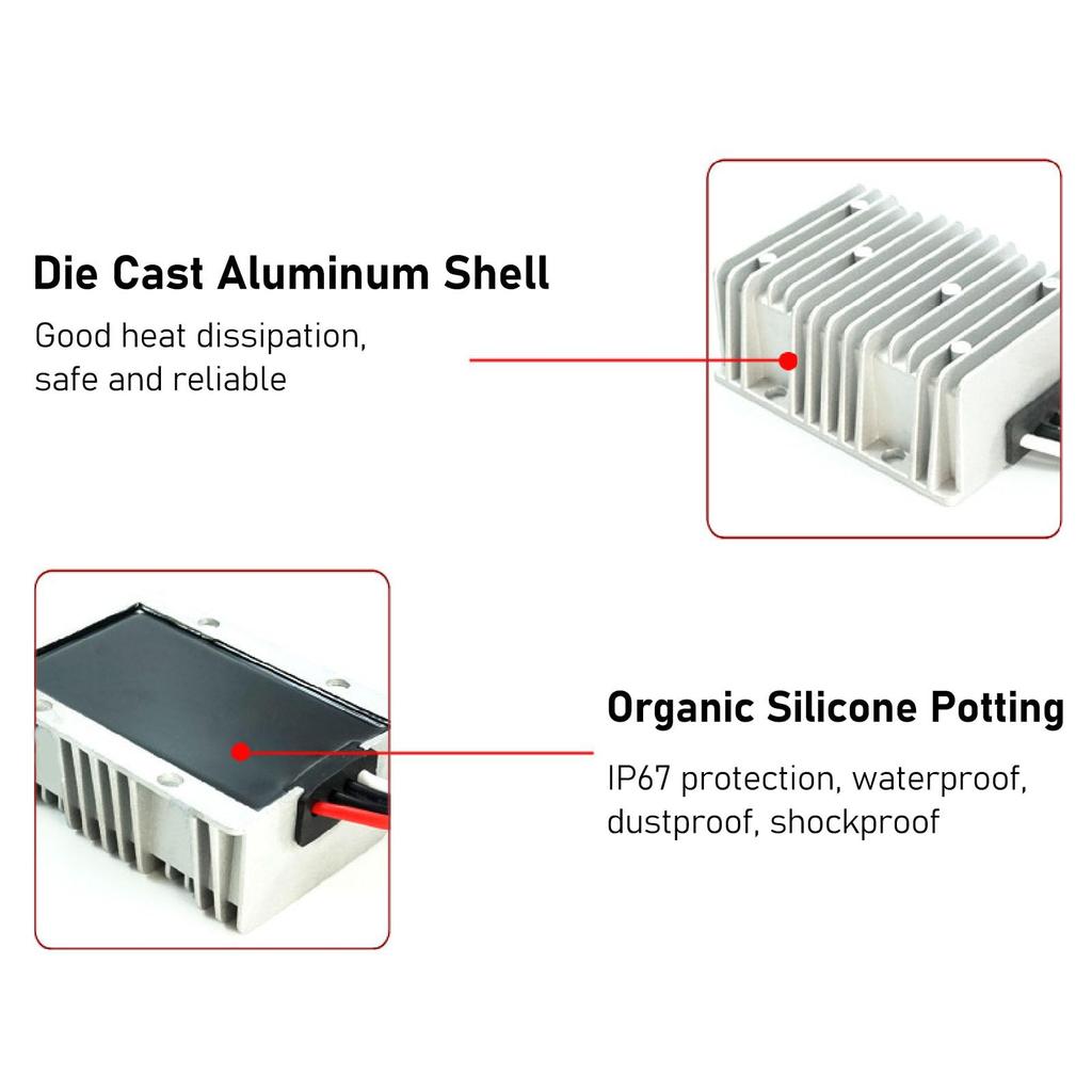 Power Adapter Voltage DC 12V 24V 48V 10A Converter Boost Widely Applications In Power Security Booster, ~ Module, Waterproof, Converter, Vehicle,