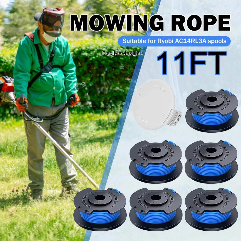 10-1pcs String Trimmer Replacement Spool Line For Ryobi AC14RL3A/AC14HCA 11FT String Trimmer Spool For Cordless Grass Trimmer