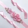 Creative Women's Beaded Flower Belt Bridal Rhinestone Belt Bridal Dress Accessories