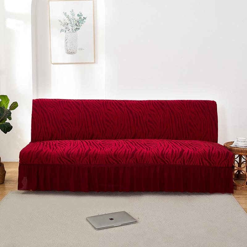 Amazon English Version Armless Sofa Bed Skirt Cationic Winter Thickened Sofa Cover