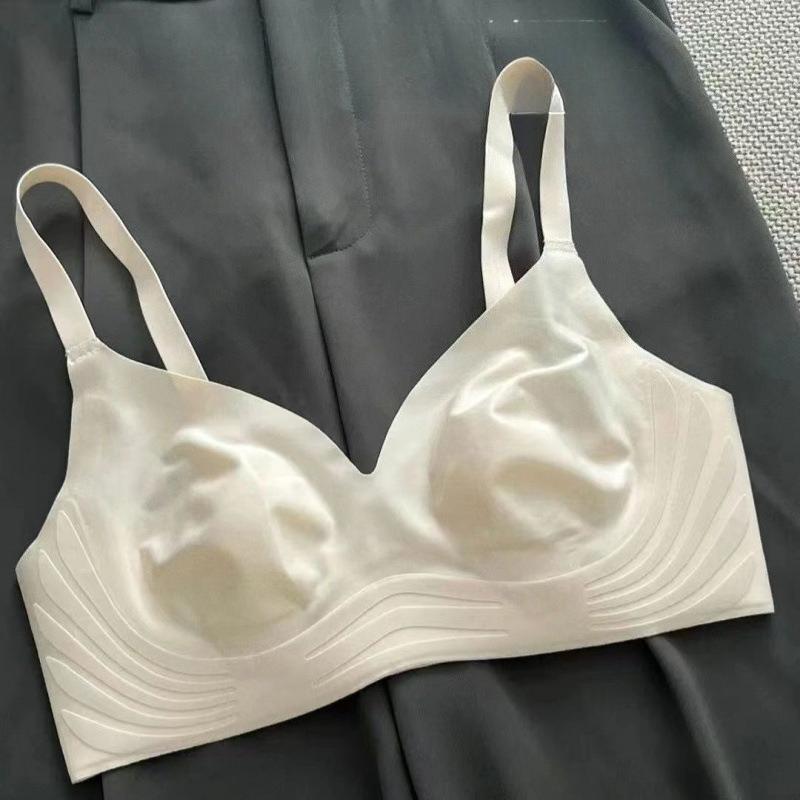 Women's Seamless Bra Push Up Anti-Sagging Slimming for Large Bust Thin Style Wireless Underwear for Small Bust