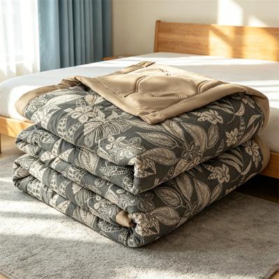 Kin Friendly Brushed Washed Cotton Summer Quilt Summer Cool Minimalist Student Dormitory Single Air Conditioning Thin Blanket